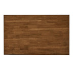 Îlot de cuisine extensible, finition antique bicolore, avec 3 tiroirs