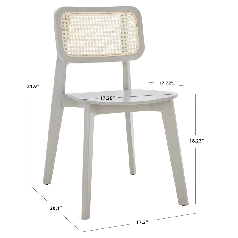 Chaise de salle à manger en rotin - L 17 x P 20 x H 32 - 17Lx20Px32H