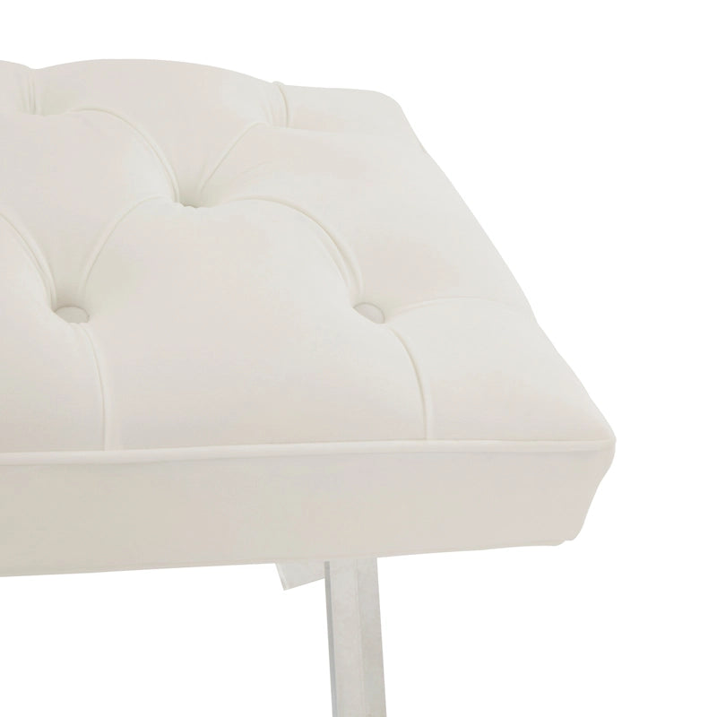 Banc en acrylique - 122 cm L x 46 cm P x 46 cm H - 122Lx46Px46H