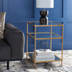 SAFAVIEH Vida 3-Tier Accent Table - 22 W x 18 D x 27 H - 22Wx18Dx27H
