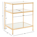Table d'appoint à 3 niveaux - 22 L x 18 P x 27 H - 22Lx18Px27H