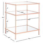 Table d'appoint à 3 niveaux - 22 L x 18 P x 27 H - 22Lx18Px27H