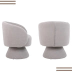 Fauteuil pivotant rembourré (lot de 2)
