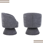 Fauteuil pivotant rembourré (lot de 2)