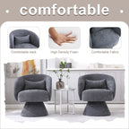 Fauteuil pivotant rembourré (lot de 2)