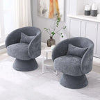 Fauteuil pivotant rembourré (lot de 2)