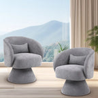Fauteuil pivotant rembourré (lot de 2)