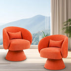 Fauteuil pivotant rembourré (lot de 2)