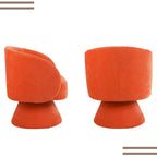 Fauteuil pivotant rembourré (lot de 2)