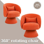 Fauteuil pivotant rembourré (lot de 2)