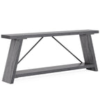 Table Console/Canapé en Bois Rustique de 70,9 Pouces de Long avec Étagère de Rangement