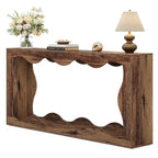 Console en bois à 2 niveaux pour entrée et salon