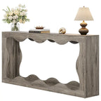 Console en bois à 2 niveaux pour entrée et salon
