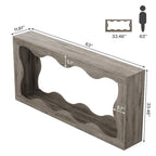 Console en bois à 2 niveaux pour entrée et salon
