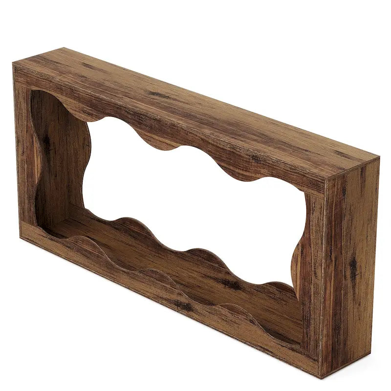 Console en bois à 2 niveaux pour entrée et salon
