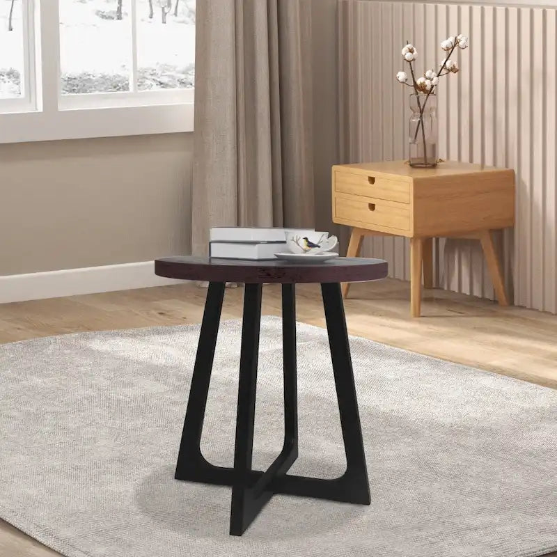 Table d'appoint ronde moderne de 50 cm pour salon