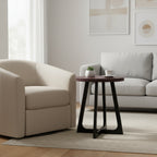 Table d'appoint ronde moderne de 50 cm pour salon